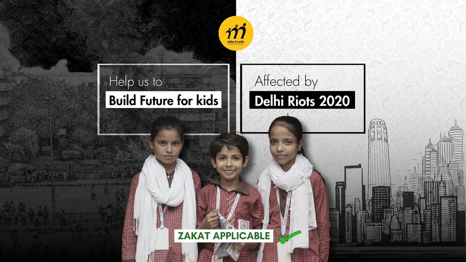 Lets Ensure Education for Kids affected by Delhi Riots 2020